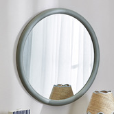Temple &amp; Webster Mikko Round Wood Wall Mirror