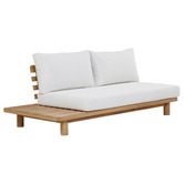 Temple &amp; Webster 5 Seater Clifton Acacia Wood Outdoor Modular Lounge Set