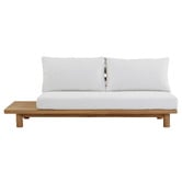 Temple &amp; Webster 5 Seater Clifton Acacia Wood Outdoor Modular Lounge Set