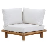 Temple &amp; Webster 5 Seater Clifton Acacia Wood Outdoor Modular Lounge Set