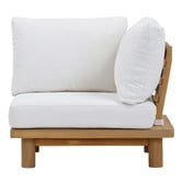 Temple &amp; Webster 5 Seater Clifton Acacia Wood Outdoor Modular Lounge Set