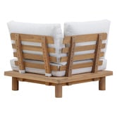Temple &amp; Webster 5 Seater Clifton Acacia Wood Outdoor Modular Lounge Set