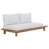 Temple &amp; Webster 5 Seater Clifton Acacia Wood Outdoor Modular Lounge Set