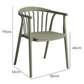 Temple &amp; Webster Spindle Outdoor Dining Chairs