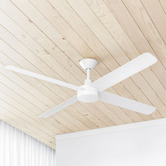 Temple &amp; Webster Portsea 132cm DC Ceiling Fan with LED Light &amp; Remote Control