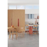 Temple &amp; Webster 65cm Larsen Rubberwood Barstools