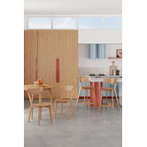 Temple &amp; Webster Natural Larsen Wooden Dining Chairs
