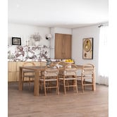 Temple &amp; Webster Marcus Solid Beech Wood Dining Chairs