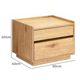 Temple &amp; Webster Rhet Bedside Table