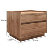Temple &amp; Webster Rhet Bedside Table
