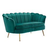 Temple &amp; Webster Marianna 2 Seater Velvet Sofa