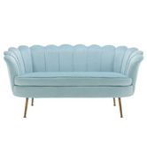 Temple &amp; Webster Marianna 2 Seater Velvet Sofa