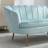 Temple &amp; Webster Marianna 2 Seater Velvet Sofa