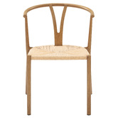 Temple &amp; Webster Elysia Wishbone Replica Metal Dining Chairs