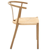 Temple &amp; Webster Elysia Wishbone Replica Metal Dining Chairs