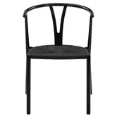 Temple &amp; Webster Elysia Wishbone Replica Metal Dining Chairs