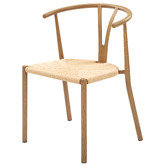 Temple &amp; Webster Elysia Wishbone Replica Metal Dining Chairs