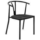 Temple &amp; Webster Elysia Wishbone Replica Metal Dining Chairs