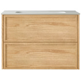 Temple &amp; Webster Cali 750mm Wall Hung Single Vanity with Integrated Basin