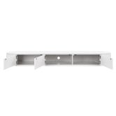 Temple &amp; Webster 200cm Cannes Curved Wall-Mounted TV Unit