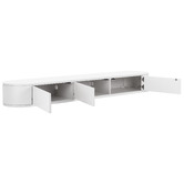 Temple &amp; Webster Premium 200cm Cannes Curved Wall-Mounted TV Unit