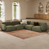 Temple &amp; Webster 5 Seater Forest Green Moab Terminal Sofa Set