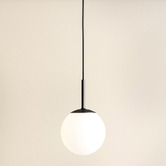 Temple &amp; Webster Leah Steel &amp; Glass Pendant Light