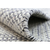 Temple &amp; Webster Grey Skandi Hand-Woven Reversible Wool Rug
