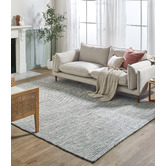 Temple &amp; Webster Grey Skandi Hand-Woven Reversible Wool Rug