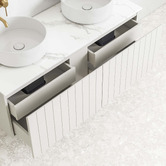Temple &amp; Webster Belmont 1200mm Double Vanity Package with Oval Shaving Cabinet