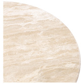 Temple &amp; Webster Arabella Travertine Stone Coffee &amp; Side Table Set