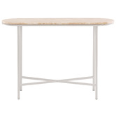 Temple &amp; Webster Sabrina Travertine Console Table