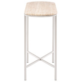 Temple &amp; Webster Sabrina Travertine Console Table