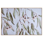 Temple &amp; Webster Eucalyptus Breeze Framed Canvas Wall Art