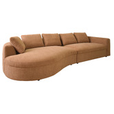 Temple &amp; Webster Forbes Premium Oversized Sofa with Curved Chaise