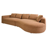 Temple &amp; Webster Forbes Premium Oversized Sofa with Curved Chaise