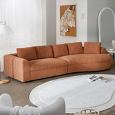 Temple &amp; Webster Forbes Premium Oversized Sofa with Curved Chaise