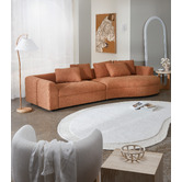 Temple &amp; Webster Forbes Premium Oversized Sofa with Curved Chaise