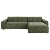 Temple &amp; Webster Quinn 4 Seater Upholstered Sofa with Reversible Chaise