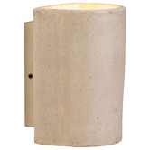 Temple &amp; Webster Dion Travertine-Look Wall Sconce