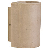 Temple &amp; Webster Dion Travertine-Look Wall Sconce