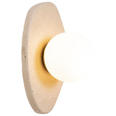 Temple &amp; Webster Santos Travertine-Look Wall Sconce