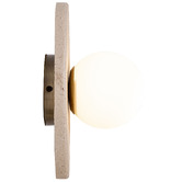 Temple &amp; Webster Santos Travertine-Look Wall Sconce