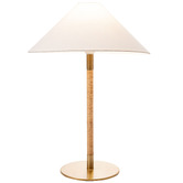 Temple &amp; Webster 56cm Wenzel Jute &amp; Rattan Table Lamp