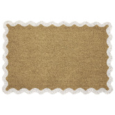 Temple &amp; Webster Wavy Edge Coir &amp; Vinyl Doormat
