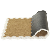 Temple &amp; Webster Wavy Edge Coir &amp; Vinyl Doormat