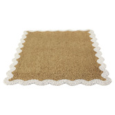 Temple &amp; Webster Wavy Edge Coir &amp; Vinyl Doormat