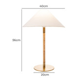 Temple &amp; Webster 56cm Wenzel Jute &amp; Rattan Table Lamp