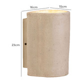 Temple &amp; Webster Dion Travertine-Look Wall Sconce