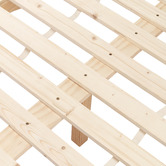 Temple &amp; Webster Evelyn Wavy Pine Wood Bed Base